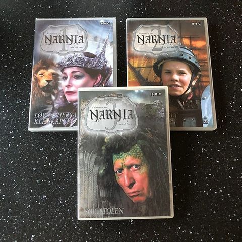 Drømmen om NARNIA 1-3 (fra 1988) DVD med norsk tekst - Som NY !