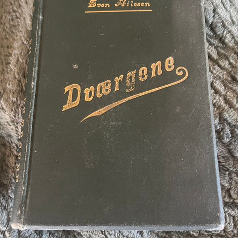 antikk bok 1895 Dværgene av Sven Nilssen, roman/fortælling