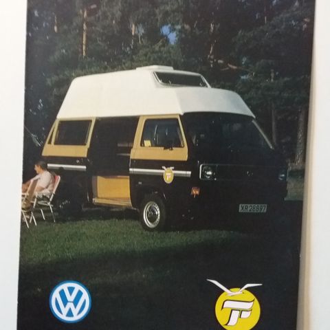 Volkswagen type 2 ( T3 ) TRUFA Camper -brosjyre. (NORSK)