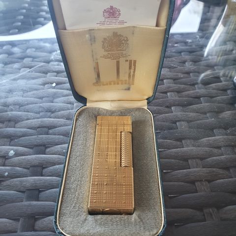 Vintage Dunhill lighter Diamant mønster