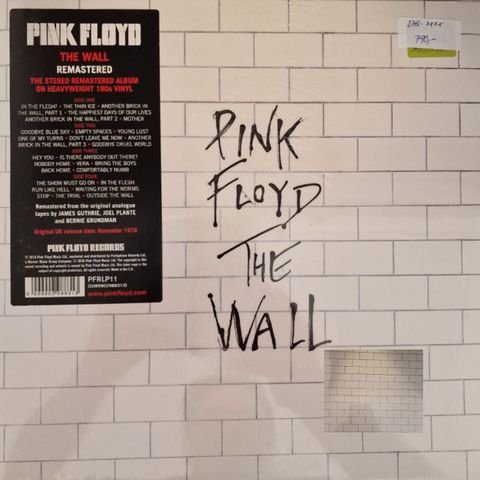 PINK FLOYD "THE WALL " FORSEGLET
