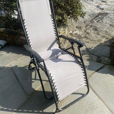 Badenbaden stol / strandstol / solstol lys grå