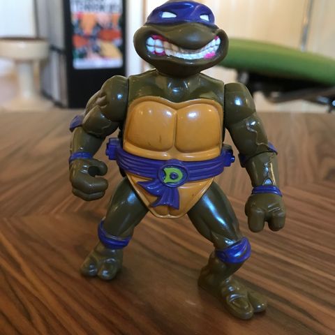 1990 Turtles Storage Shell Donatello actionfigur