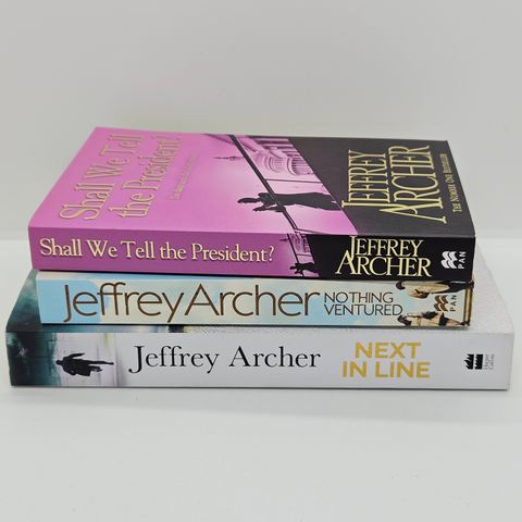 3 stk Jeffrey Archer pocket bøker. Engelsk