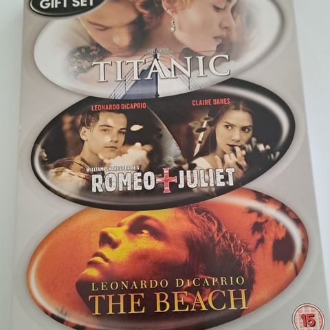 3 x Leonardo di Caprio dvd