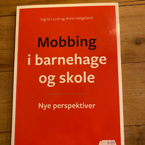 mobbing i barnehage og skole