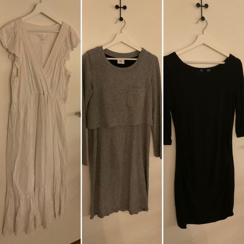 kjoler til gravid fra H&M, Seraphine maternity & Mammalicous (str L)