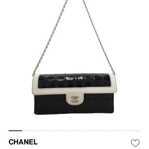 Chanel East West Chocolate Bar Flap Bag