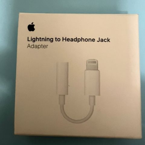 Apple adapter til hodetlf/ Apple Lightning til 3,5 mm jackplugg-adapter