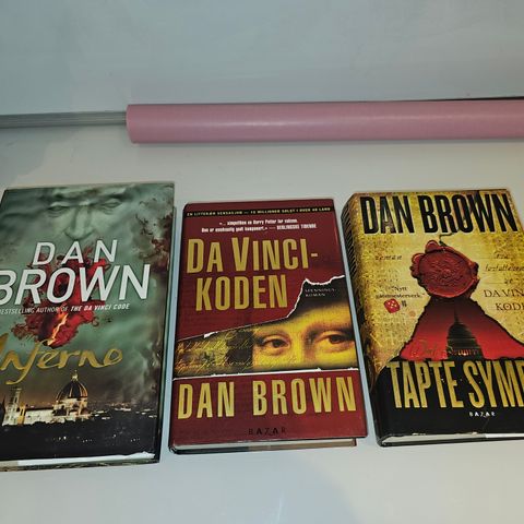 3 stk Dan Brown bøker