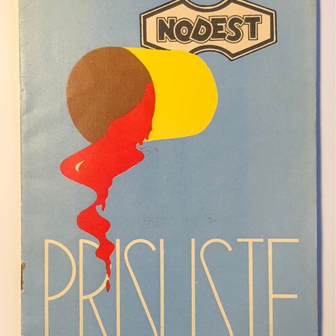 NODEST Prisliste 1954 MALING Fargehandel