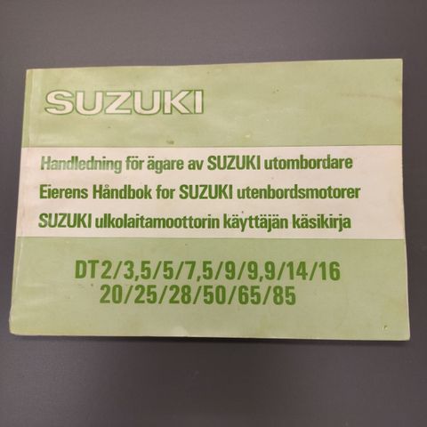 Suzuki instruksjonsbok / manual