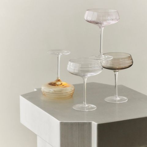 Triple cut champagneglass fra Loise Roe