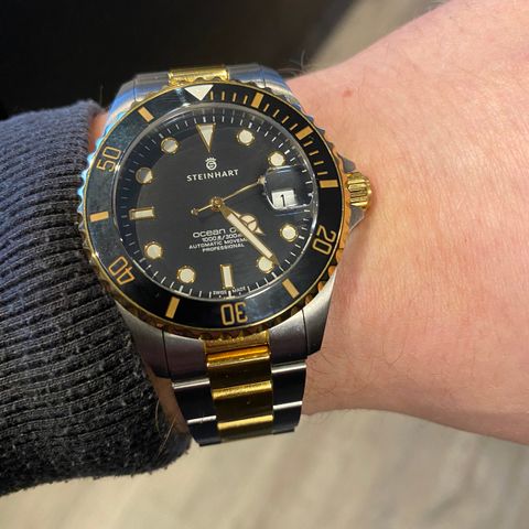 Steinhart Ocean 39 two-tone Diver Watch.