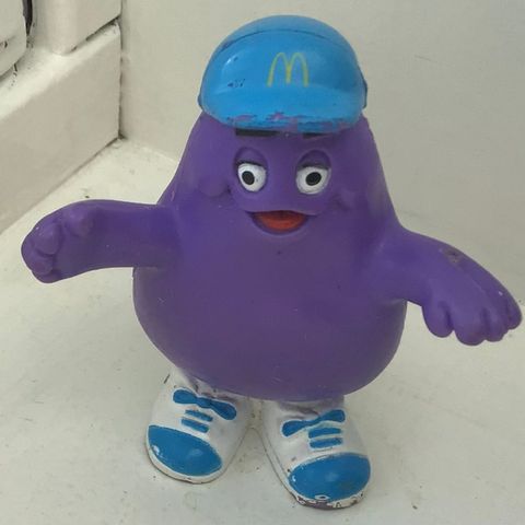 Grimace pvc figur fra McDonald’s 1990