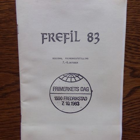 "Frefil -83" - Regional frimerkeutstilling 7.-9. oktober.
