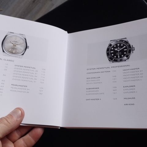 Rolex de lux bok/katalog/brosjyre