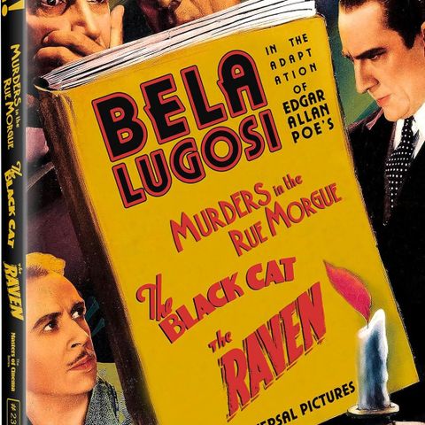 "Three Edgar Allan Poe Adaptations Starring Bela Lugosi" Eureka Ltd. Edt. OOP.