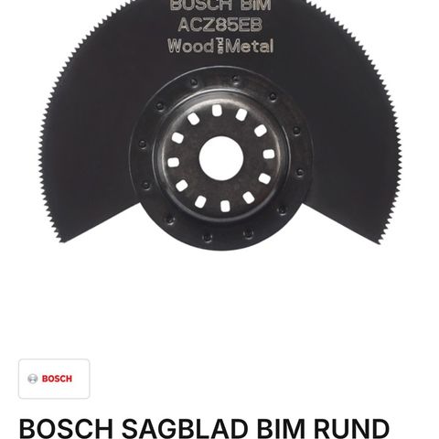 Bosch sagblad acz85 eb BiM