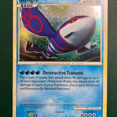 Pokemon kort Kyogre Call of Legends