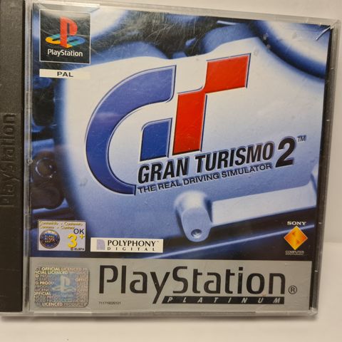 Gran Turismo 2 - PlayStation 1 - Komplett med Manual