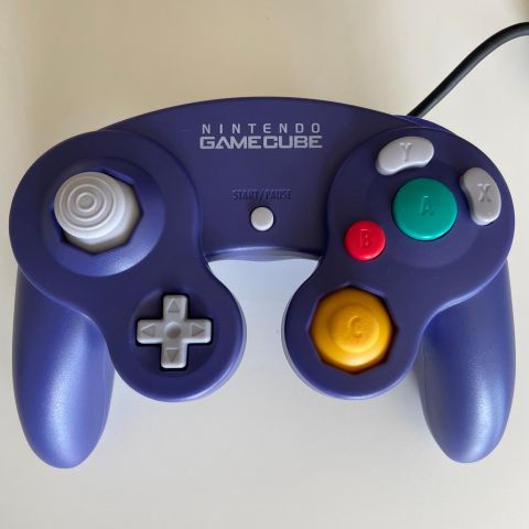 Nintendo Gamecube Håndkontroll Lilla Original Ubrukt