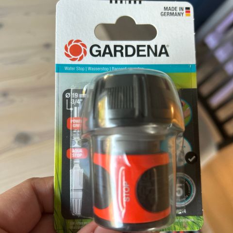 Gardena vannstopper ø26,5 mm G 3/4’’