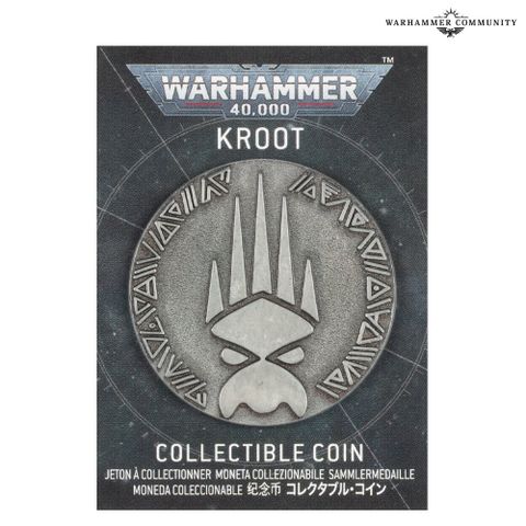 Kroot Collectible Coin Warhammer 40K 40,000 Tau Empire OOP