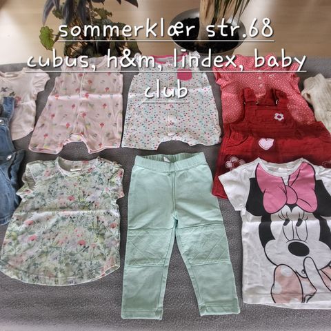 Sommerklær str.68 Cubus, H&M, Lindex, Baby club