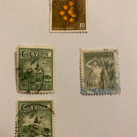 Frimerker Ceylon - Sri Lanka fra 1972