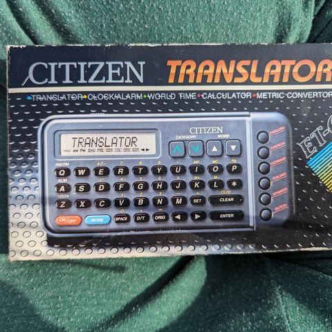 CITIZEN Translator ET-6 i originaleske!