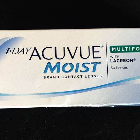 Acuvue moist, multifokale dagslinser (progressive linser)