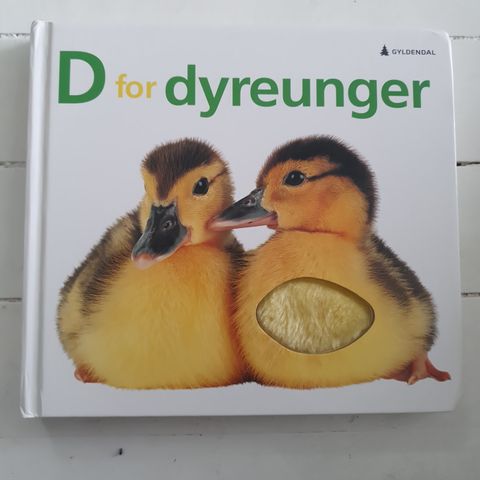 D for dyreunger, bok med teksturer