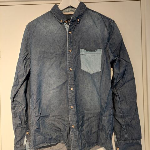 Skjorte denim Pull&Bear str M selges