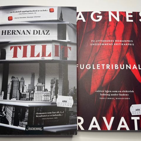 Agnes Ravatn og Hernan Diaz bøker
