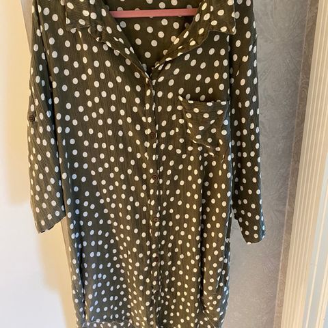 Lang bluse/kjole fra KAFFE M/L (NY)💚100% bomull