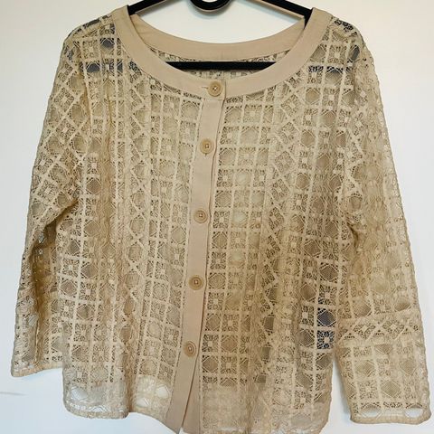 Cardigan fra Sand, beige, str.  38