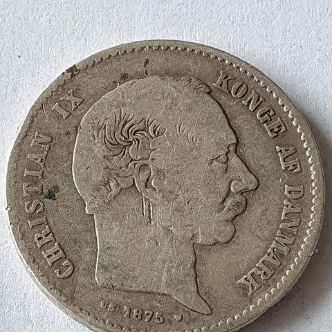1 krone Danmark 1875
