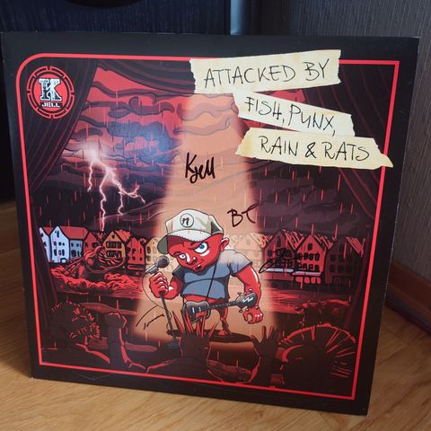 K Jell -  Attacked by fish , punx , rain  , & rats. Limited Edition.Signert