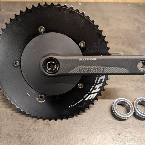 Rotor Vegast track krank (170mm) med Miche 59t og lager