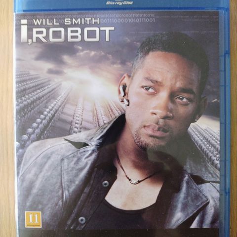 Blu-ray. I robot. Will Smith. Sci-Fi/Action. Norsk tekst.