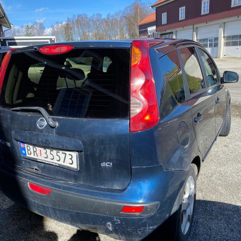 Baklykt Nissan Note, høyre side, med kabel, komplett