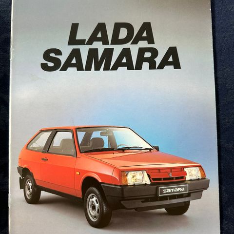 Norsk brosjyre av Lada Samara - 7/1986