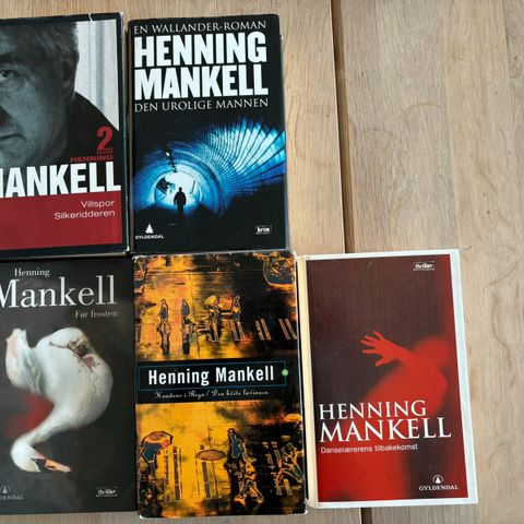 Henning Mankell innbundet  (kr 30-50 pr stk)