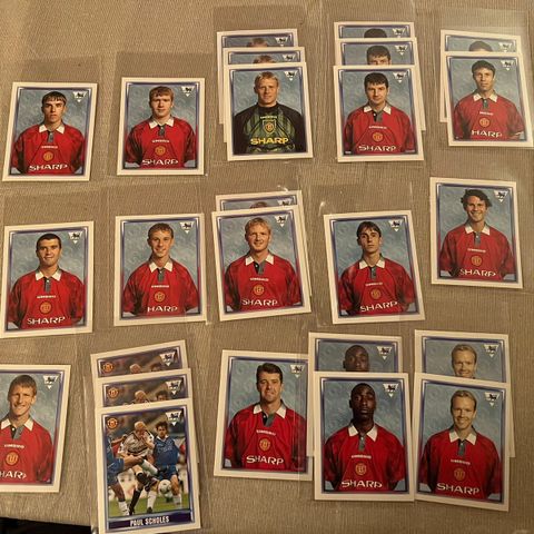 Manchester United premier League 98 stickers