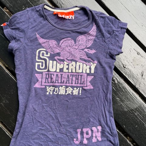 Superdry - t-skjorte - lilla