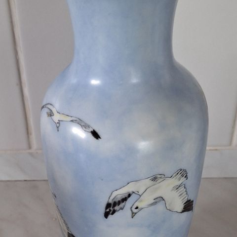 Håndmalte porselens vase