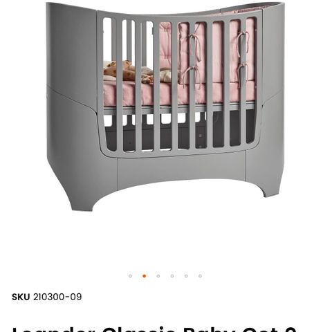 Leader classic baby cot 0-3 år