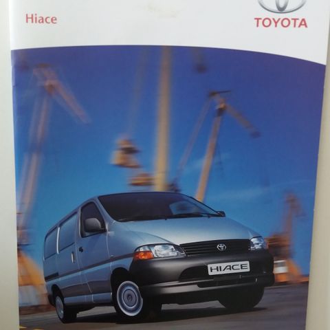 Toyota HIACE -brosjyre. (NORSK)