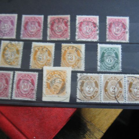 Lot Posthornmerker 1909 serien